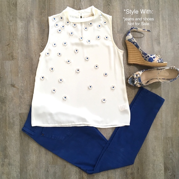 Anthropologie / Vanessa Virginia Tops - Anthropologie Vanessa Virginia Applique Top